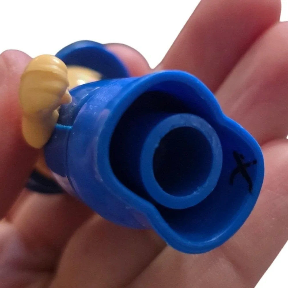 Vintage Playskool Li'l‎ Playmates Blue Conductor Figure Toy Blue 1980's  80's